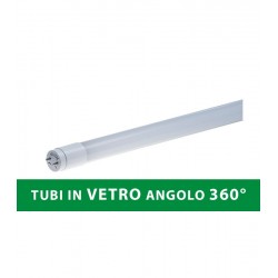 TUBO LED IN VETRO 18W 120CM 360° T8