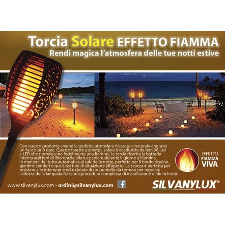TORCIA SOLARE EFFETTO FIAMMA (Flame)