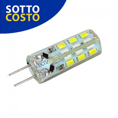 LAMPADA LED 2,5W SILICONE 12V AC/DC  G4 360°