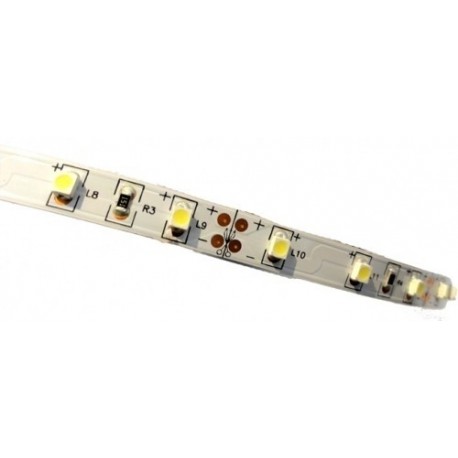 STRISCIA LED 3528-60LED/MT 5mt 12V IP44 NON RESINATO BIANCA