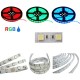 STRISCIA LED 5050-60LED/MT RGB 5mt 12V IP20  NON RESINATO RGB