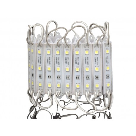MODULI LED SMD5050-3CHIP 12V SENZA LENTE BIANCO